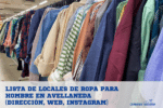 Lista de locales de ropa para hombre en Avellaneda 2024 dirección web