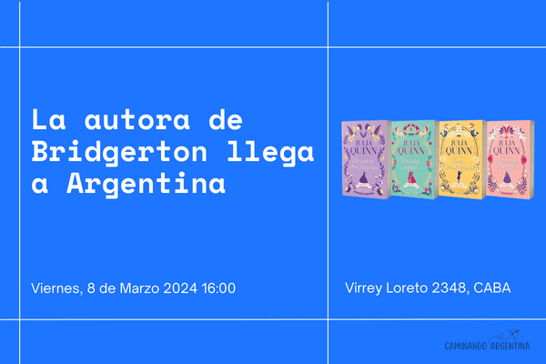 La autora de Bridgerton llega a Argentina