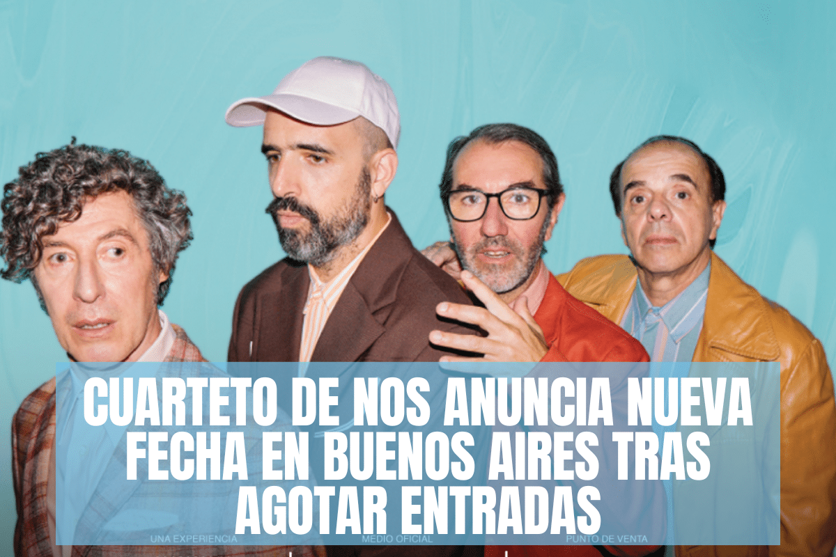 Cuarteto de Nos anuncia nueva fecha en Buenos Aires tras agotar entradas